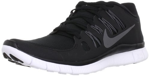 Nike Men's Free 5.0+ Black/Metallic Dark Grey/White Sz 8 579959-002 Running - Picture 1 of 1