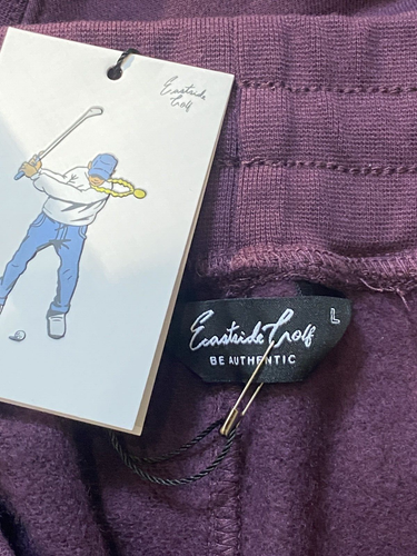 Eastside Golf Crewneck Long Sleeve Sweatshirt W/ Sweatpants Set | Purple | Mens - Picture 13 of 13