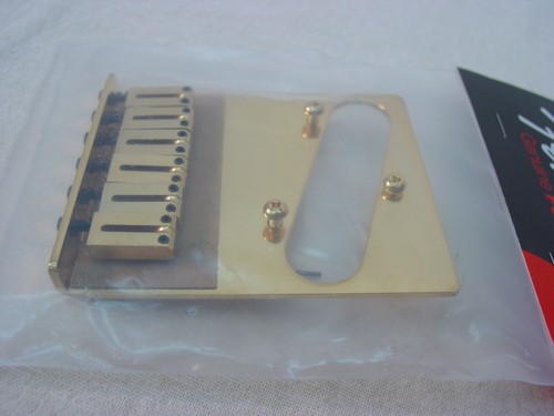 CONJUNTO DE PUENTE FENDER AMERICAN ESTÁNDAR TELECASTER 6 SECCIONES TONO DORADO - Imagen 4 de 8