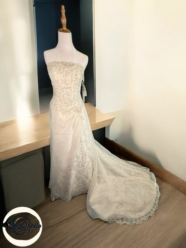 MoriLee by Madeline Gardner Wedding Dress Style 2044 – Size 10, Pearl, NWT - Picture 8 of 19