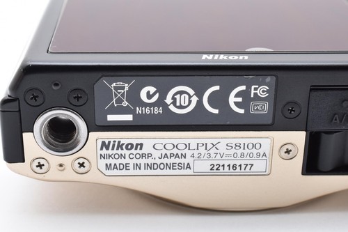 [NEAR MINT] Nikon COOLPIX S8100 Gold – Works LCD Corner Black Strap JP 2574881 - Picture 12 of 16