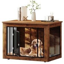76 Inch Double Dog Crate Furniture, XXL Dog Crate Furniture for 2 Dogs