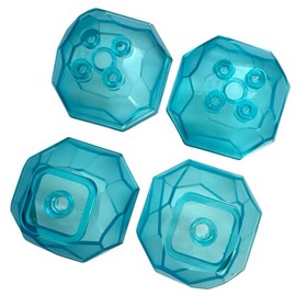 LEGO Rock 4 x 4 Octagonal Ice Boulder Trans Light Blue Top/Bottom 30293 30294