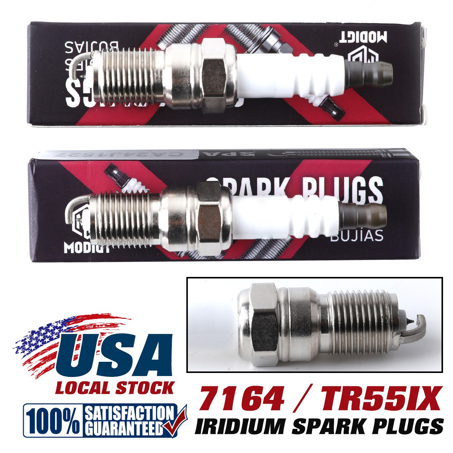 8pcs Fit NGK 7164 TR55IX Iridium IX Spark Plugs for XP606DP2 XP606 XP605DP2 NEW