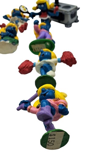 Vintage Schlumpfine Figuren 22 Stück mit Zubehör Sammelfiguren PVC - Bild 10 von 17