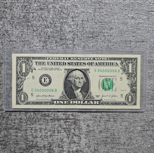 Billete de dólar AU $1 - Serie elegante # - Billete de dólar de relación numérica - (24÷6) raro  - Imagen 1 de 7