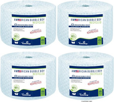 5/16 Medium Recycled Bubble Wrap - 4 Rolls