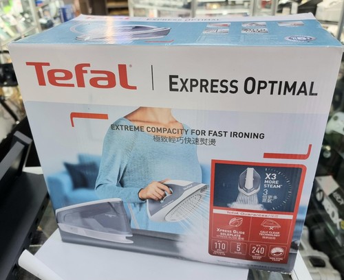 Tefal Express Optimal SV4110G0 Dampfbügelstation Bügeleisen 2200W 1,2L blau *neu*