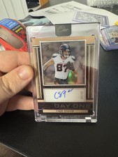 2024 Panini One #143 Day One Green Cade Stover RC ROOKIE AUTO /99 Texans