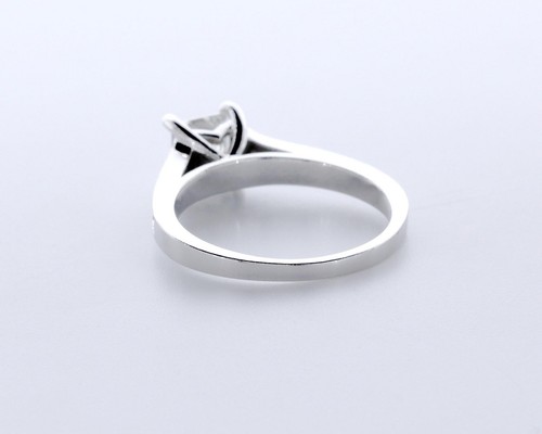 1,4 Karat AGI Laborgefertigter Diamant D/VS2 Prinzessin 14K Absolventen Band Akzent Ring - Bild 4 von 4