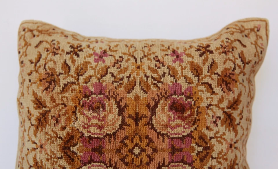 Cojín étnico Suzani, auténtica almohada bordada vintage, almohadas de tiro Foto 3 de 4