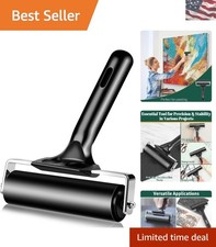 4-Inch Rubber Brayer Roller for Crafting  Printmaking - Durable and Easy to Use