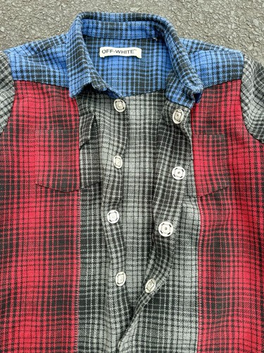 Camicia cappotto flanella pesante 2013 Off-White by Virgil Abloh Pyrex - Foto 8 di 15