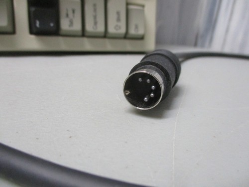 Packard Bell PC Keyboard Model 5139 (modified) - Coiled 5 DIN Cable, Black/White - Picture 11 of 20