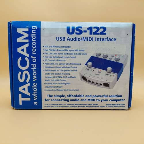 Tascam US-122 USB Audio MIDI Interface DJ Mixer 2-Channel - Picture 11 of 16