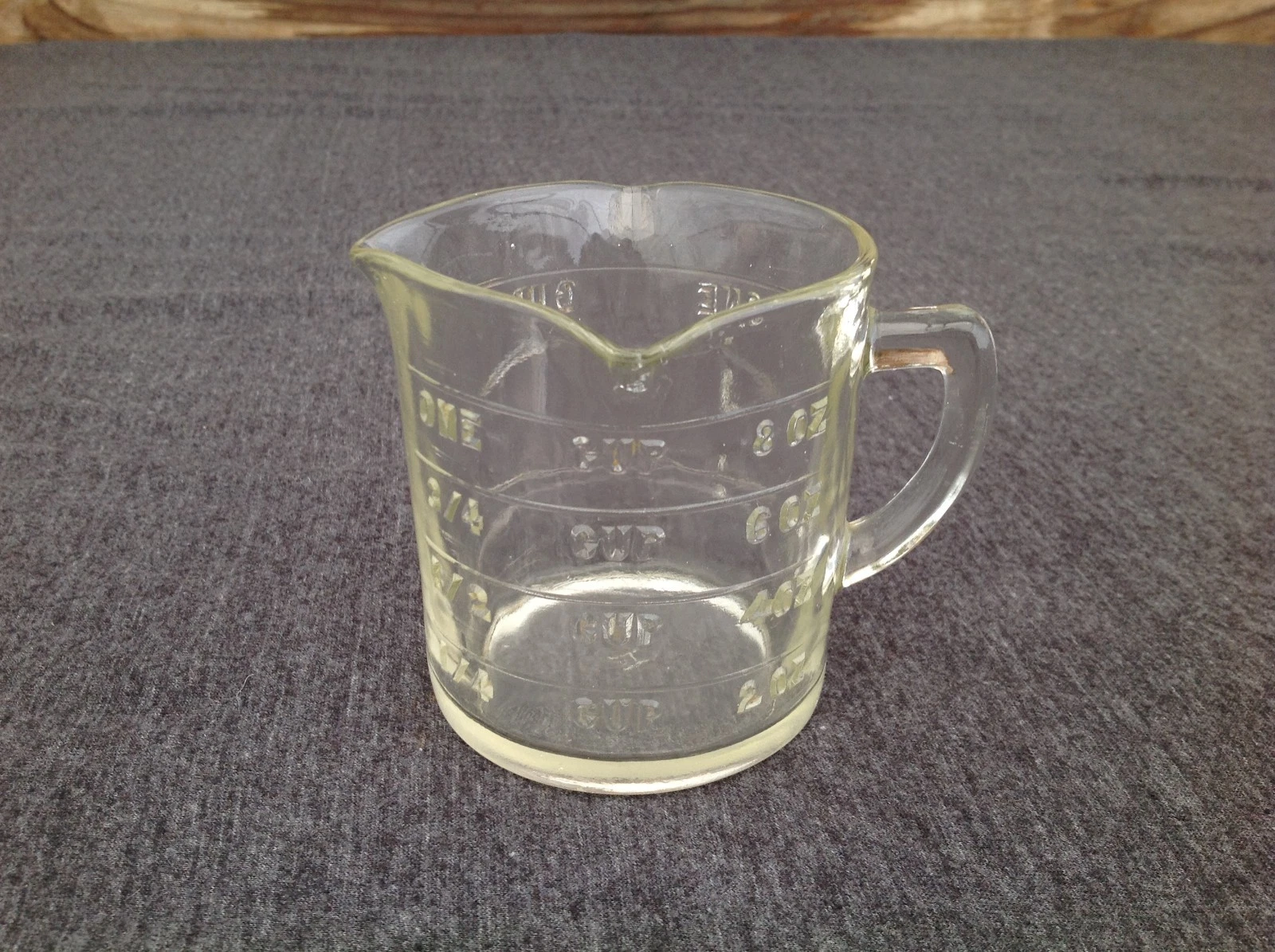 Hazel Atlas Depression Glass 1 Cup Measuring Cup, 3 Spout