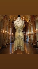 Vintage 90s gold prom dress