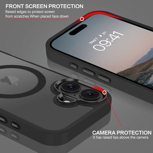 Compatible with iPhone 16 Case, Magnetic iPhone 16 Case [Compatible with Black - Picture 6 of 7