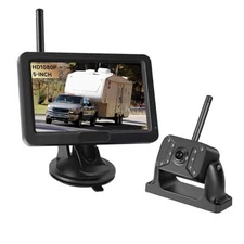 Wireless RV Backup Camera Plug & Play for Furrion Pre-Wired Rear View Camera 