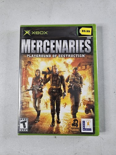 Mercenaries Playground of Destruction Black LABEL Microsoft Xbox NEW SEALED NIB - Picture 1 of 8