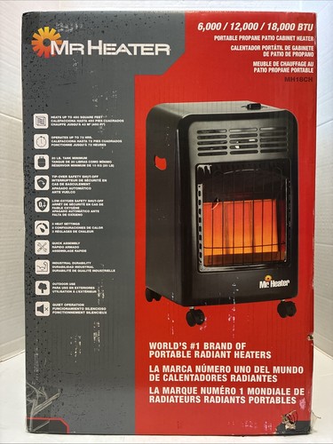 New/Sealed Box*Mr Heater Portable Propane Patio Cabinet Heater*MH18CH