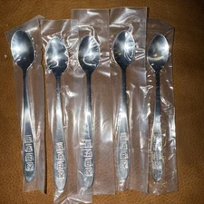Lot of 6 Stainless Steel Baby Spoons FREE SHIPPING