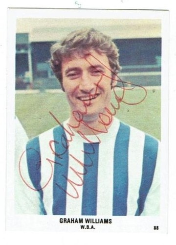 GRAHAM WILLIAMS signed 1970/71 SUN Football card #88 WEST BROM WALES