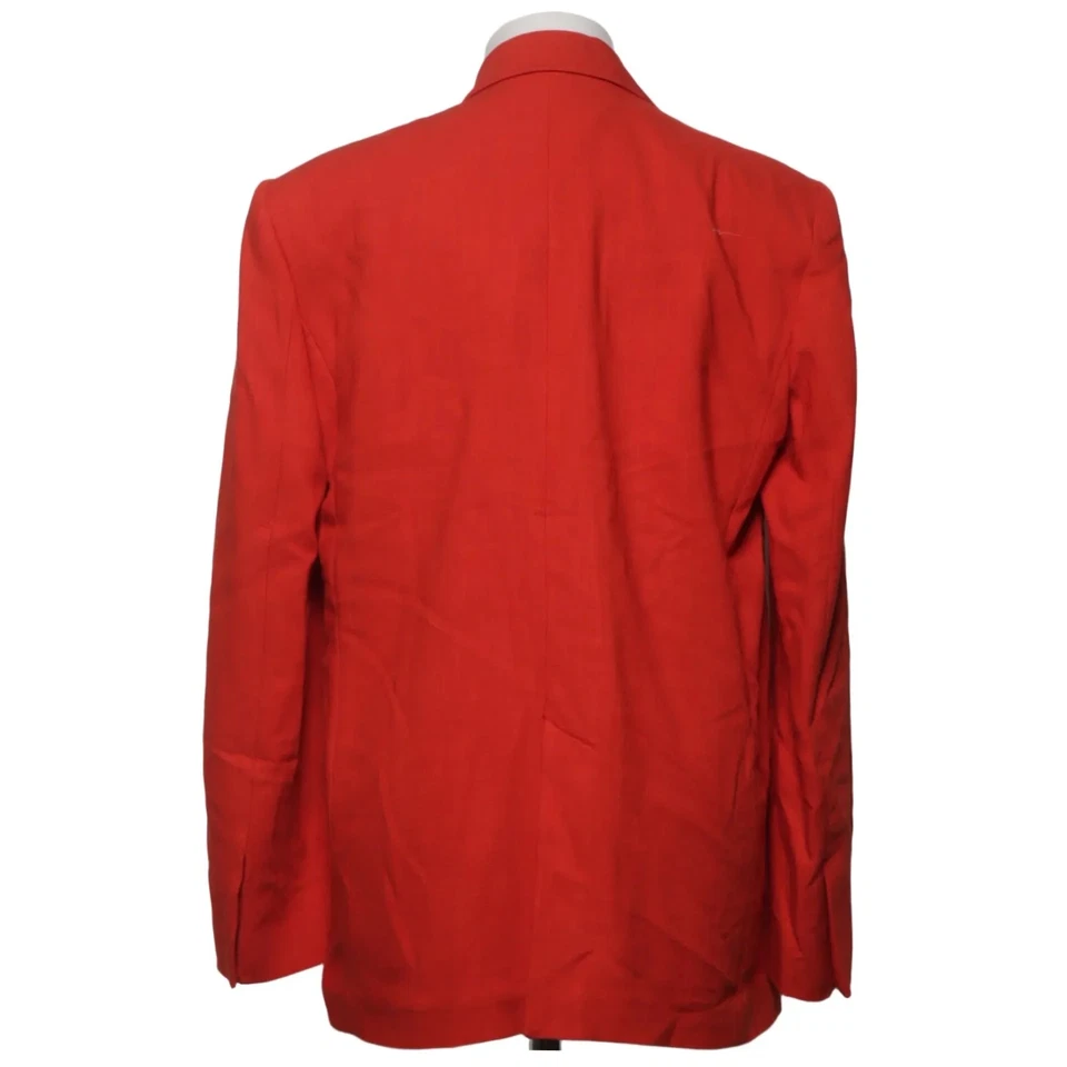 Zara, blazer, taille : M, rouge, coton/viscose, unicolore, femmes #xRy - Photo 2/4