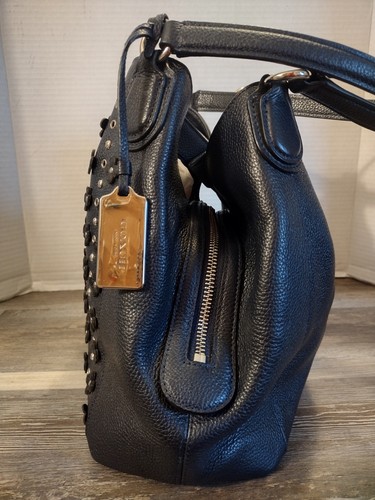 Coach Edie 31 Umhängetasche schwarz Leder mit floralen Nieten 38077 TOP Zustand! - Bild 4 von 15