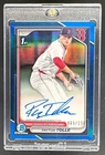 Payton Tolle 2024 Bowman Draft #CPA-PT Blue Refractor Chrome Auto 1st RC /150