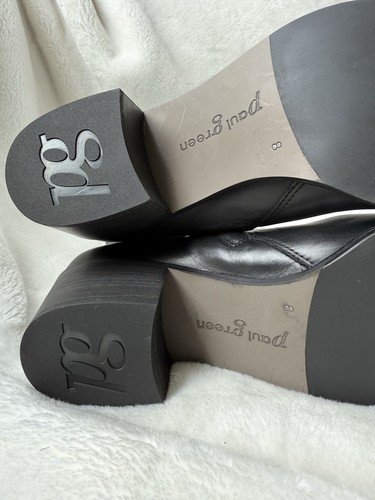 NWD $485 Paul Green Willow Block Heel Booties Black Leather Sz US 10.5/UK 8 - Picture 21 of 21