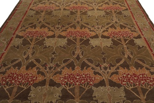 WILLIAM MORRIS Multi Sizes Hand Tufted 100% Wool Transitional Area Rug Green - Picture 7 of 63