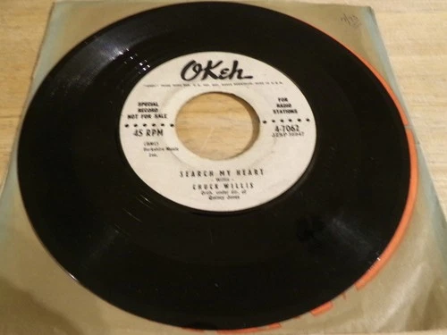 Chuck Willis 45 - Searching My Heart - Okeh 4-7062  White label promo