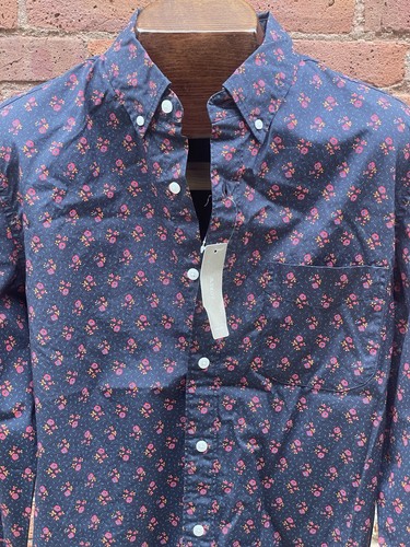 J. Crew Shirt M Slim Stretch Floral Secret Wash Cotton Poplin Button‑Down NEW