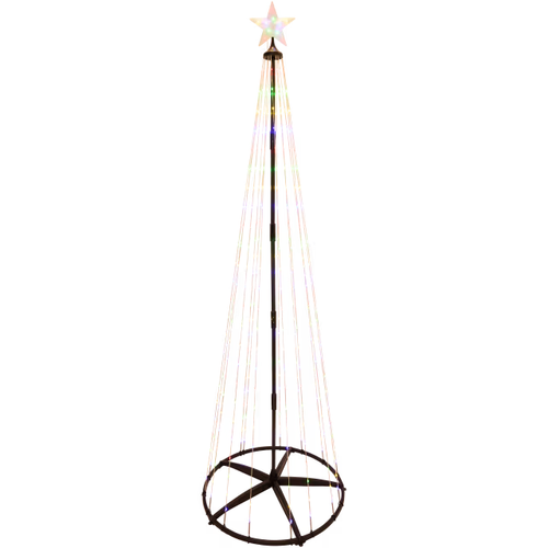 Christmas Tree LED 230 cm(7.5ft) 370 Dual Color Lights Timer Indoor - Foto 1 di 3