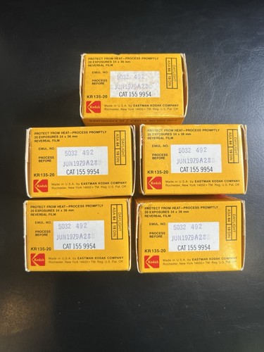 Vintage 1979 Kodak Kodachrome 64 KR 135-20 Film (5 Sealed Boxes) 20 Exp. Each - Picture 6 of 18