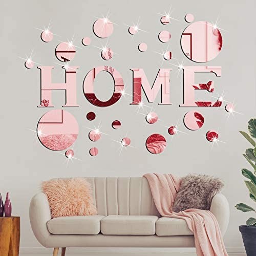 30 Pcs Living Room Wall Decor Home Mirror Wall Stickers Letter Signs DIY - Picture 5 of 7
