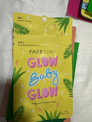Facial Sheet Mask Bundle 0f 15 Featuring Facetory Glow Baby Glow Woah +    41-18 - Imagen 11 de 17