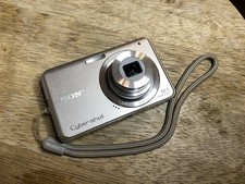 Sony Cyber-shot DSC-W180 10.1MP Digital Camera Silver Tested Working NO CHARGER