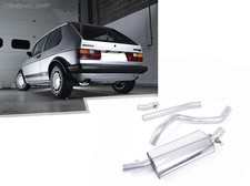 Milltek Edelstahl Racing-Komplettanlage VW Golf 1 GTI 60mm scharf gerade
