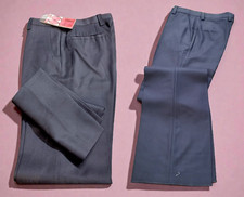 Mens Unisex Vintage Winter Pure Wool Wide Leg Pants No Pinches 46it