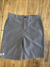 Under Armour Boys Gray Youth 10 Golf Tennis Casual Shorts NWOT NEW