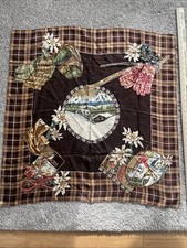 Vtg. ECHO 30  X 31  Authentic Beautiful Winter Theme Scarf Rare