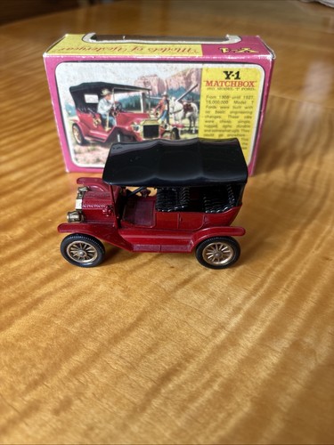 MATCHBOX Y-1 MODELS OF YESTERYEAR 1911 MODEL T FORD MINT w/ Original F Type Box - Picture 2 of 10