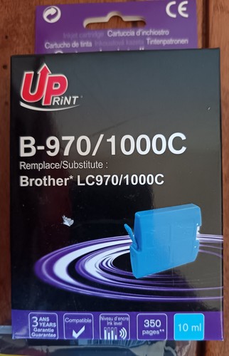 Lot de 6 cartouches d'encre NEUVES UPRINT compatible BROTHER LC970/1000Y C88 - 第 2/5 張圖片