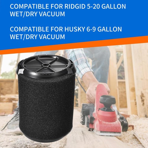 New Replacement Vacuums Filter Compatible For Ridgid 5-20 Gallon Wet/Dry Vacuum - Picture 14 of 19