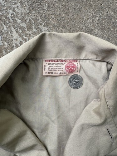 Boy Scouts Of America Uniform Size XL Beige Utah National Parks Council 1980s - Picture 3 of 7