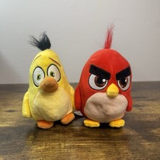 Russ Angry Birds 5" Plush Red  Yellow 2019 Rovio stuffed animal toys