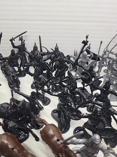 Ritter in Rüstung und Pferde Kunststoff 78 Teile mit Reißverschlussbeutel - Bild 8 von 10