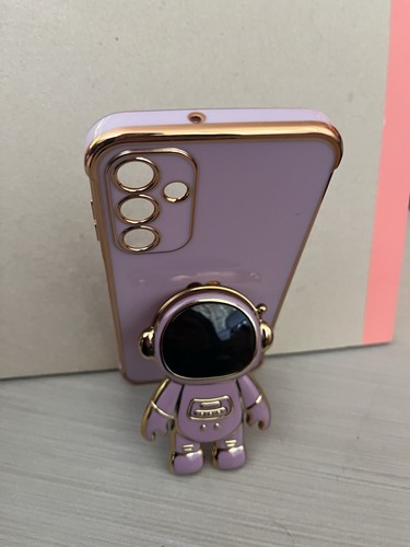 Unbranded case For Samsung A14 5g Case W/ Kickstand Astronaut Pink Gold Rose - Picture 2 of 4